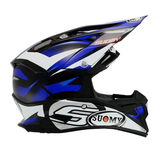 Casco Suomy Mx Alpha Bike Blu M