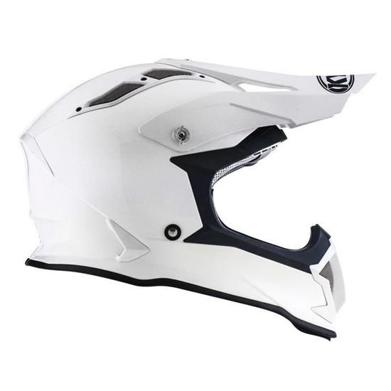 Casco KYT Strike Eagle Plain Bianco L