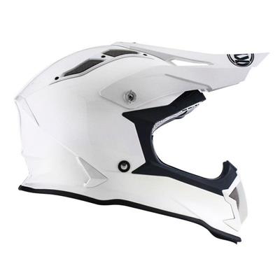 Casco KYT Strike Eagle Plain Bianco L
