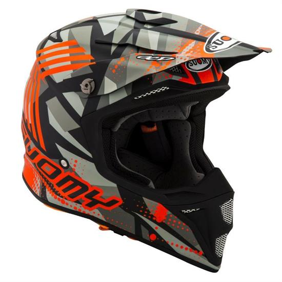 Casco Suomy MX Speed Sergeant Grigio-Arancione S