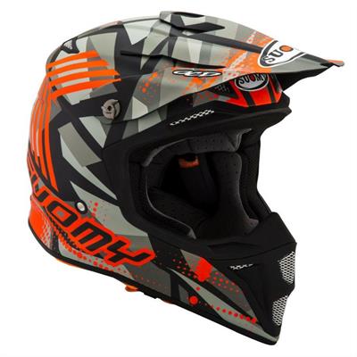 Casco Suomy MX Speed Sergeant Grigio-Arancione S
