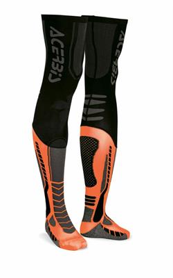 Calza Acerbis X-Leg Pro Nero-Arancio S-M