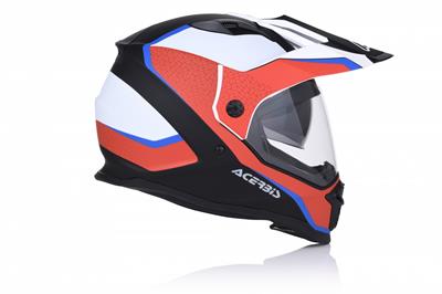 Casco Acerbis Reactive Graffix VTR Rosso-Bianco M