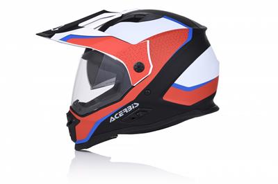 Casco Acerbis Reactive Graffix VTR Rosso-Biacno L