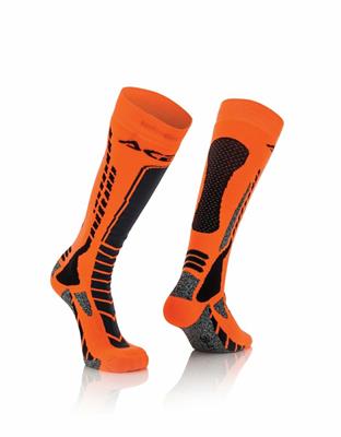 Calza Acerbis MX Pro Nero-Arancio L-XL