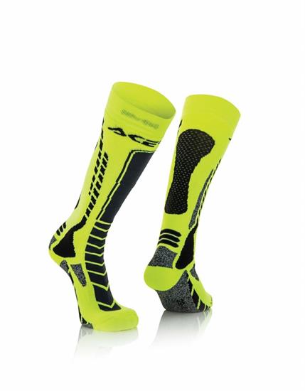 Calza Acerbis MX Pro Nero-Giallo XXL