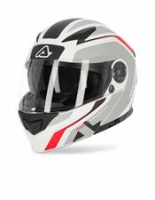 Casco Acerbis Rederwel Bianco-Rosso XL