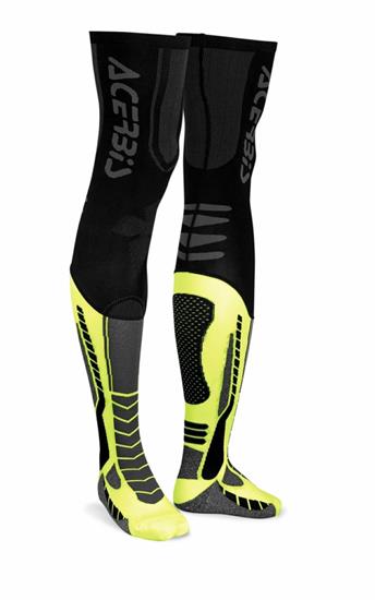 Calza Acerbis X-Leg Pro Nero-Giallo XXL