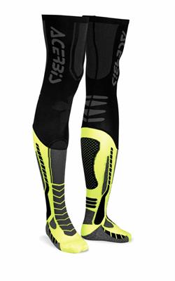 Calza Acerbis X-Leg Pro Nero-Giallo XXL