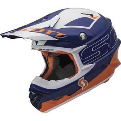 Casco Scott 350 Pro Blu-Arancio XL