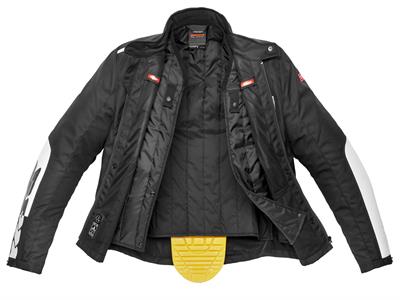Giacca Spidi Solar Tex Nero-Bianco XL