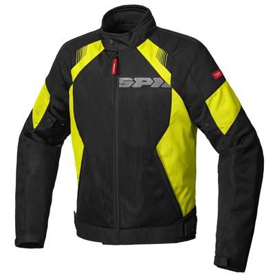 Giacca Spidi Flash Evo Net Wind Nero-Giallo L