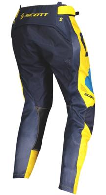Pantaloni Scott 450 Angled Blu-Giallo 32