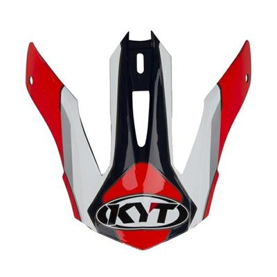 Visiera KYT Strike Eagle MX Bianco-Rosso