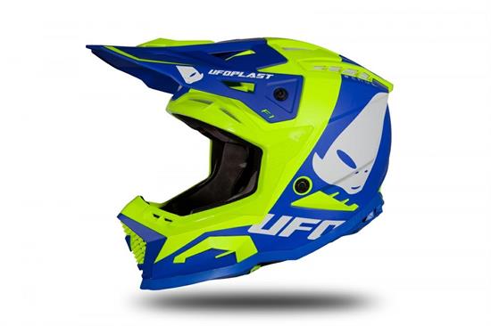 Casco Ufo Echus Blu-Giallo M